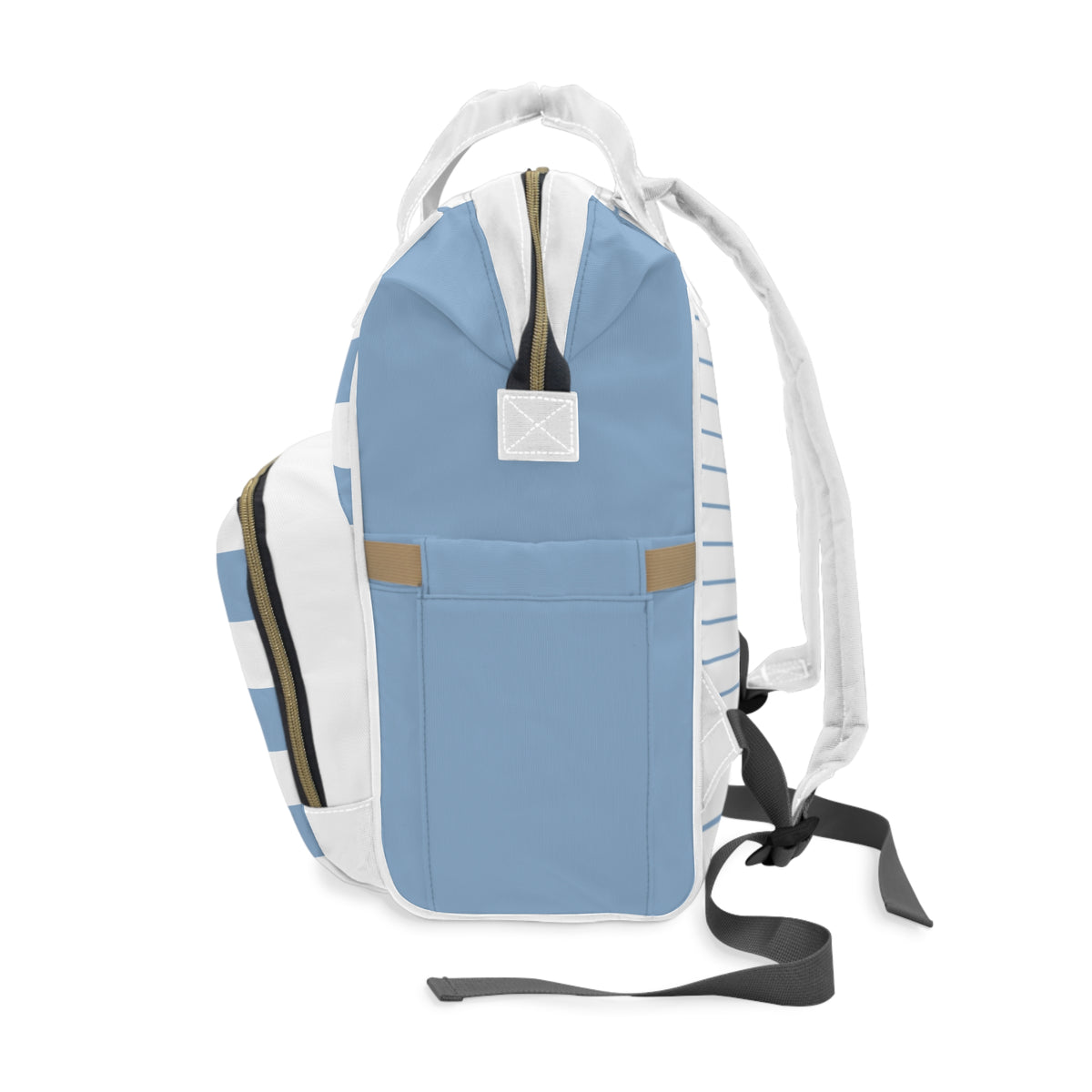 Coastal Blue Stripe Multifunctional Diaper Backpack