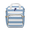 Coastal Blue Stripe Multifunctional Diaper Backpack