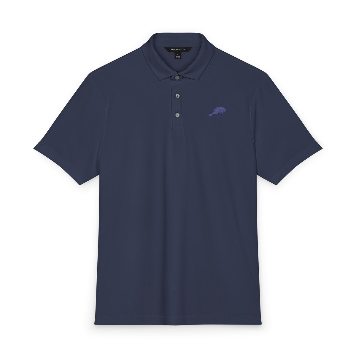 Manatee River Trading Co Embroidered Emblem -  Men's Stretch Jersey Polo