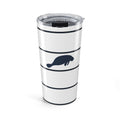 Manatee Silhouette & Stripe Tumbler