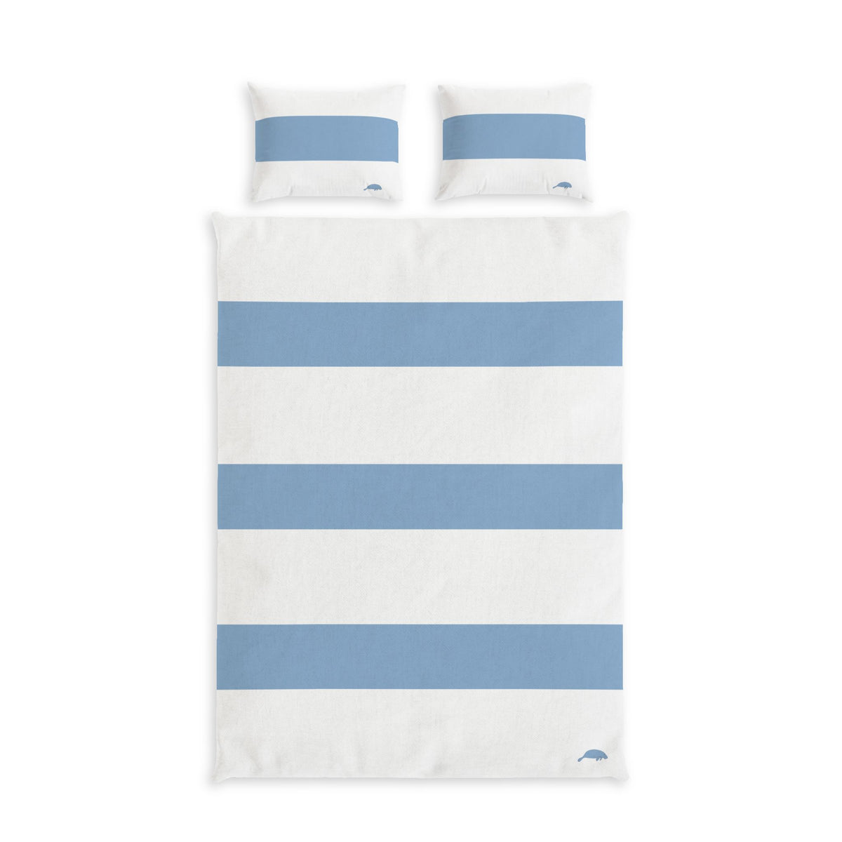 Striped Cotton Bed Set – Coastal Blue & White Duvet Cover