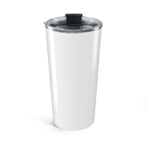 Aqua Manatee Silhouette & Stripe Tumbler