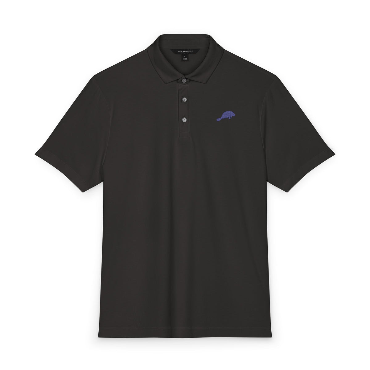 Manatee River Trading Co Embroidered Emblem -  Men's Stretch Jersey Polo