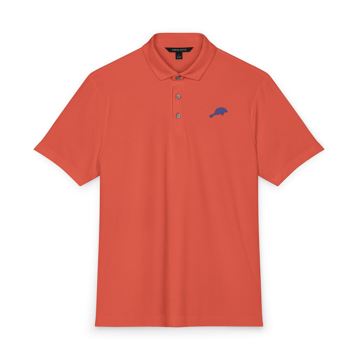 Manatee River Trading Co Embroidered Emblem -  Men's Stretch Jersey Polo